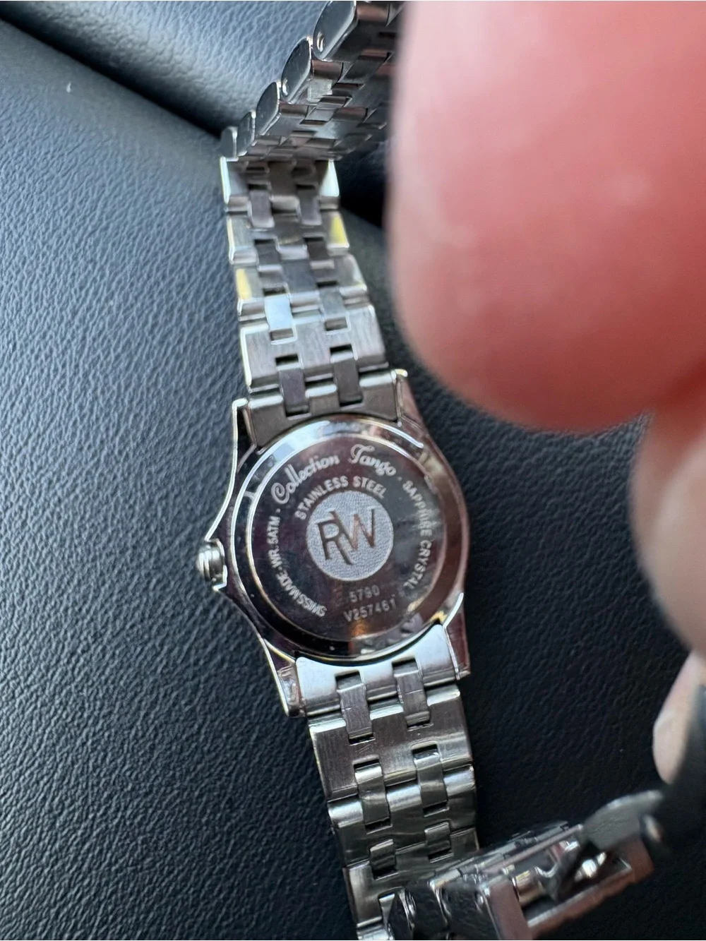 Raymond Weil Silver Stainless Steel Tango Watch with Mother-of-Pearl Dial